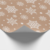 kerstboomschilfers Pattern Brown Cadeaupapier (Hoek)