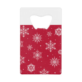 kerstboomschilfers Rood Creditkaart Flessenopener