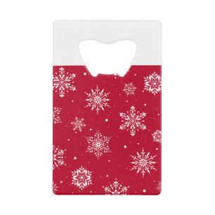 kerstboomschilfers Rood Creditkaart Flessenopener