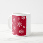 kerstboomschilfers Rood Koffiemok (Voorkant links)