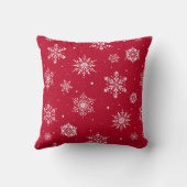 kerstboomschilfers Rood Kussen (Achterkant)