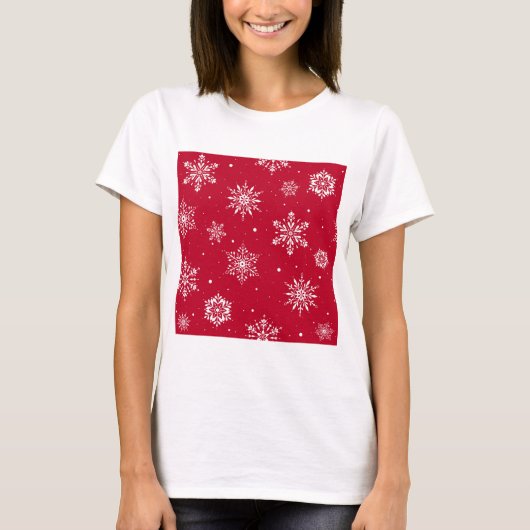 kerstboomschilfers Rood T-shirt (Voorkant)