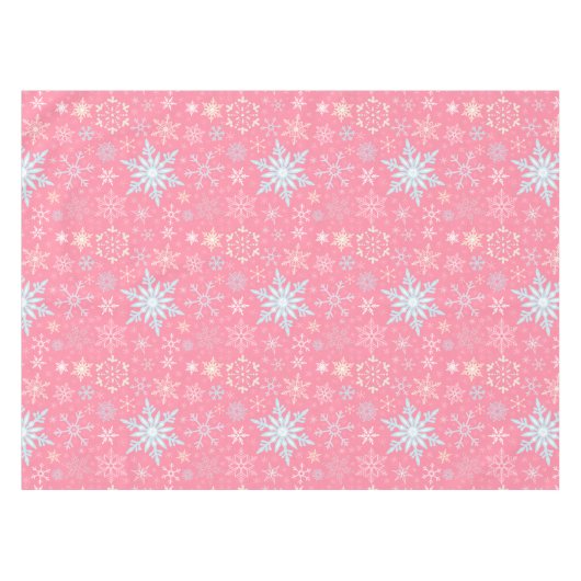 kerstboomschilfers Scandinavische roze Tafelkleed (Voorkant (Horizontaal))