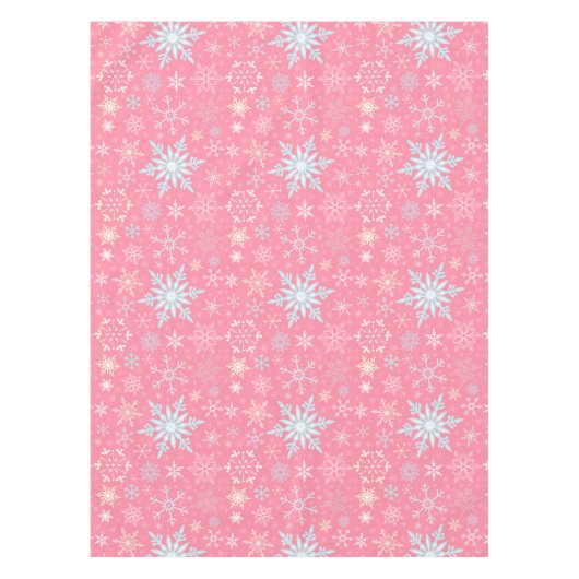 kerstboomschilfers Scandinavische  roze Tafelkleed (Voorkant)
