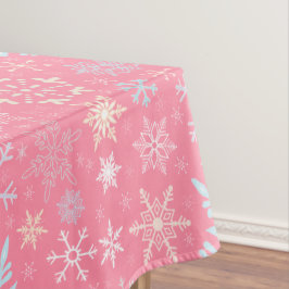 kerstboomschilfers Scandinavische  roze Tafelkleed