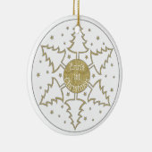 kerstboomschilfers, siertaal personaliseren keramisch ornament (Rechts)