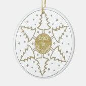 kerstboomschilfers, siertaal personaliseren keramisch ornament (Links)
