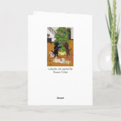 kerstboomschilfers Snowflakes Feestdagen Kaart (Achterkant)