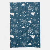 kerstboomschilfers theedoek (Verticaal)