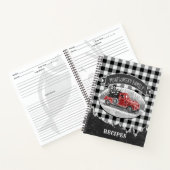 kerstboomschoen zwarte buffel notitieboek (Binnen)