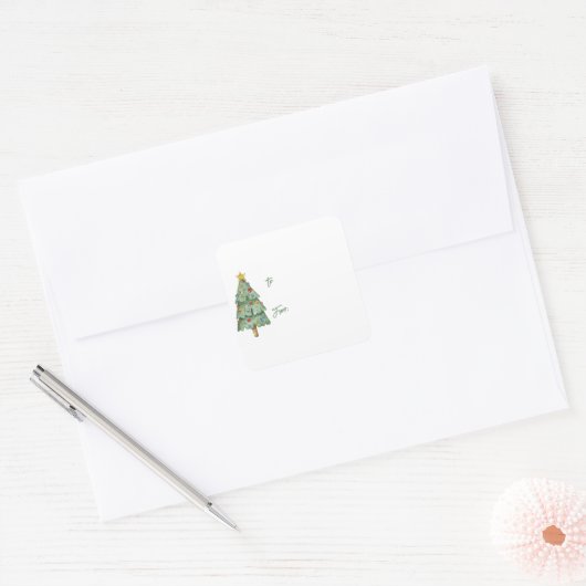 kerstboomschraft Labels (Envelop)