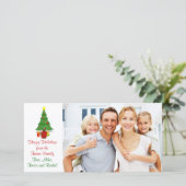kerstboomserie Fotokaart Feestdagenkaart (Staand voorkant)
