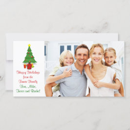 kerstboomserie Fotokaart Feestdagenkaart