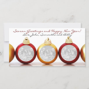 kerstboomsierfotokaarten feestdagenkaart