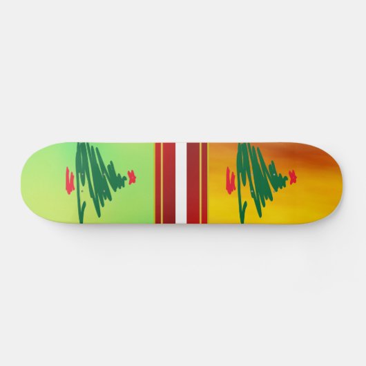 kerstboomskateboard skateboard (Horizontaal)