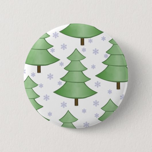 kerstboomsneeuw Button (Voorkant)