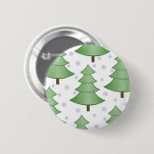 kerstboomsneeuw Button (Voorkant /achterkant)