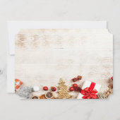 kerstboomsnoepjes, feestfeest voor kerstmis kaart (Achterkant)