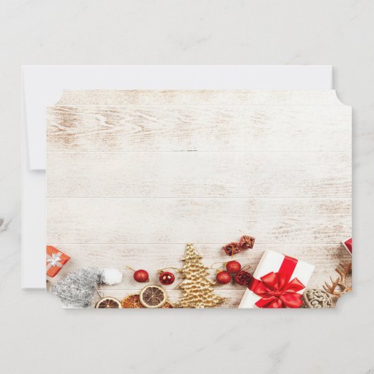 kerstboomsnoepjes, feestfeest voor kerstmis kaart (Achterkant)