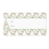 kerstboomSnowflake Swirl-kerstcadeautjes Labels (Voorkant)