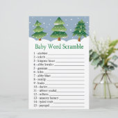 kerstboomspel met Baby-woordscramble (Staand voorkant)