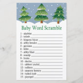kerstboomspel met Baby-woordscramble (Voorkant)
