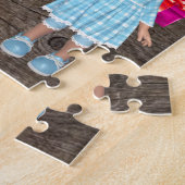 Kerstboomspullen Frosty The Snowman Kerststokken Legpuzzel (Zijkant)