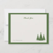 kerstboomstam | Flatte dank Notitiekaartje (Voorkant)