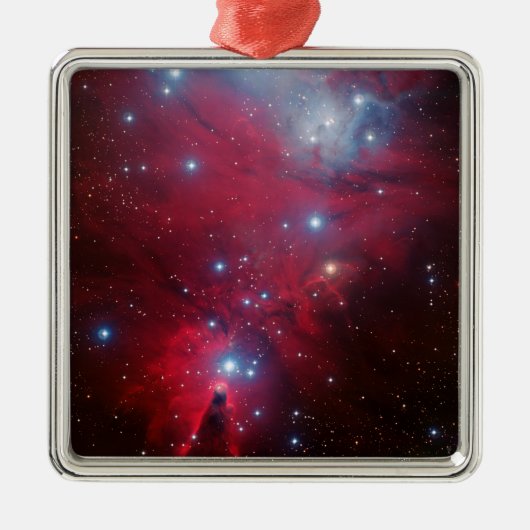 KerstboomStar-cluster Metalen Ornament (Voorkant)