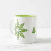 kerstboomStar-Mok Tweekleurige Koffiemok (Voorkant links)