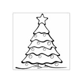 kerstboomstempel rubberstempel (Afrduk)