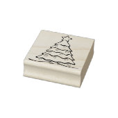 kerstboomstempel rubberstempel (Stempel)