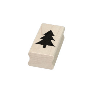kerstboomstempel rubberstempel