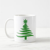 kerstboomstencil Groen Koffiemok (Links)