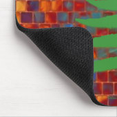 kerstboomstencil Groen Muismat (Hoek)