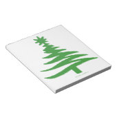 kerstboomstencil Groen Notitieblok (Schuin)