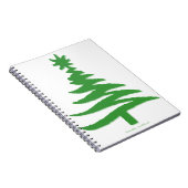 kerstboomstencil Groen Notitieboek (Rechterzijde)