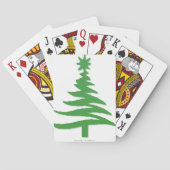 kerstboomstencil Groen Pokerkaarten (Achterkant)