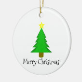 kerstboomster keramisch ornament (Links)