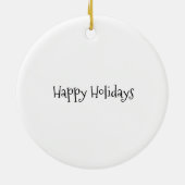 kerstboomster keramisch ornament (Achterkant)