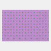 Kerstboomster op rood, blauw, paarse inpakpapier vel (Voorkant 3)