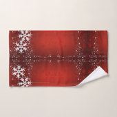 kerstboomsterren Snowflake Red Bath set Bad Handdoek (Handdoek)