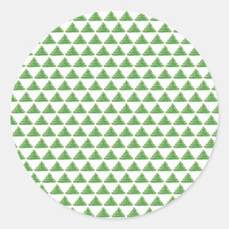 kerstboomsticker ronde sticker