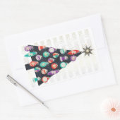 Kerstboomstickers Rechthoekige Sticker (Envelop)