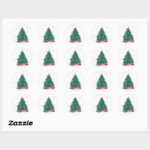 Kerstboomstickers Ronde Sticker (Vel)