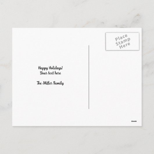 kerstboomstijl Cute boho briefkaarten (Achterkant)