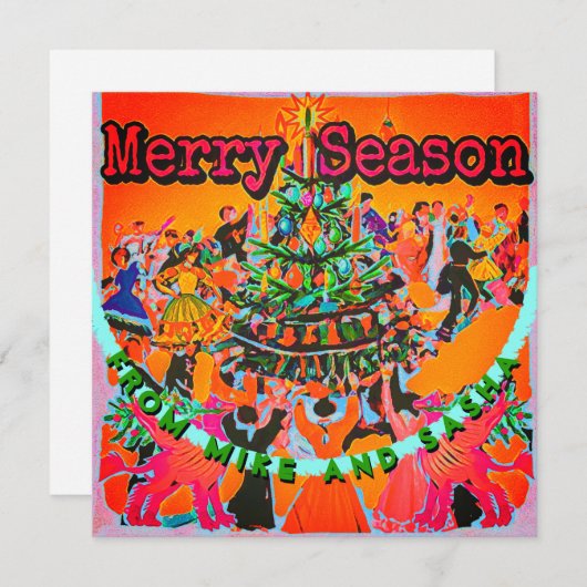  kerstboomstijl jouw tekst toevoegen (Voorkant / Achterkant)