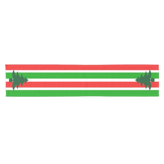 kerstboomstreep korte tafelloper (Horizontaal)