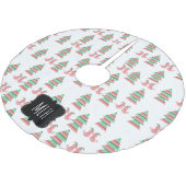 kerstboomstrepen Initiaal van de kattenfamilie Kerstboom Rok (Gekanteld)