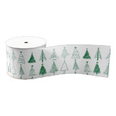 kerstboomstructuur grosgrain lint (Spoel)